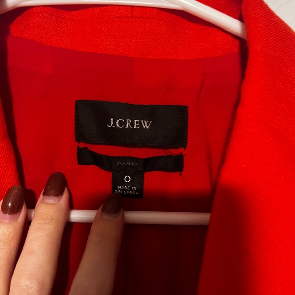 J. Crew Parke Blazer in Red Linen Blend Single Breasted Button Button Cuff Lined - Picture 4 of 9